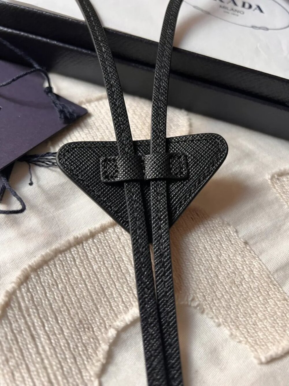 PRADA Black Unisex Bolo Tie🖤 - Picture 7 of 8
